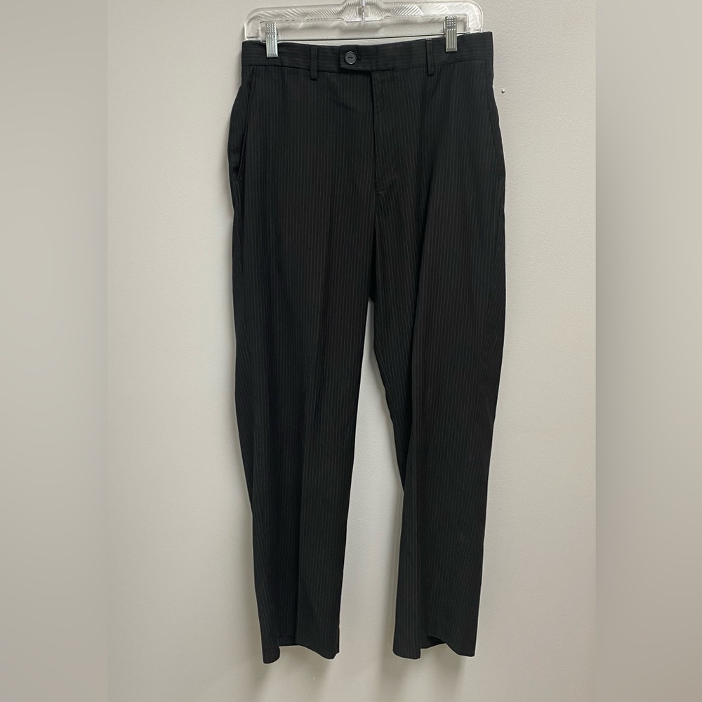 Men's Black Pinstripe Pants from J. Ferrar. Size 30x30